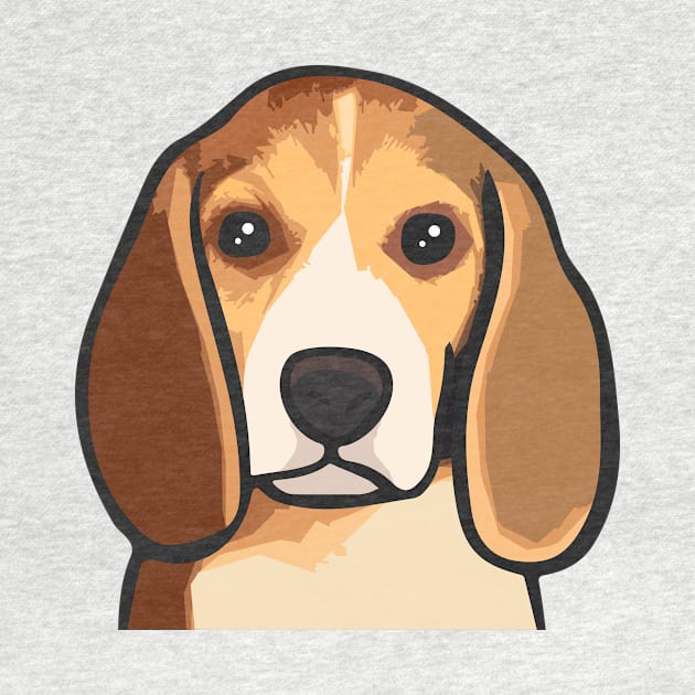 Beagle Puppy Head by PetinHeart